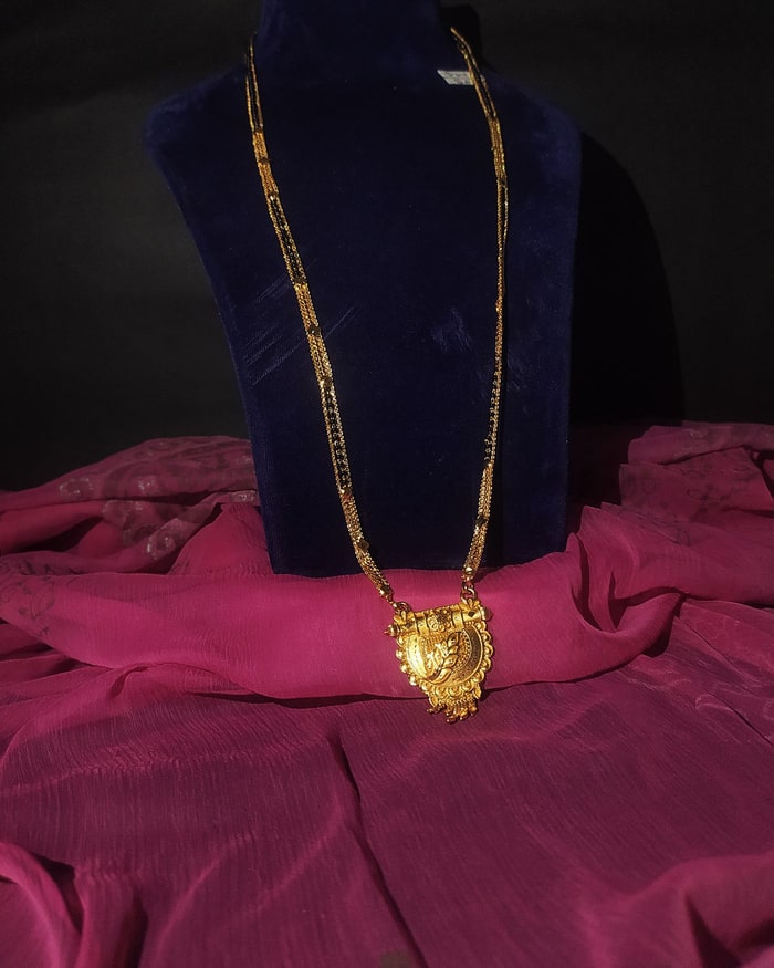 Long Link Drop Chain, Long gold link chain with a drop pendant